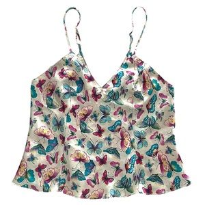 Vintage 90s Satin Butterfly Camisole